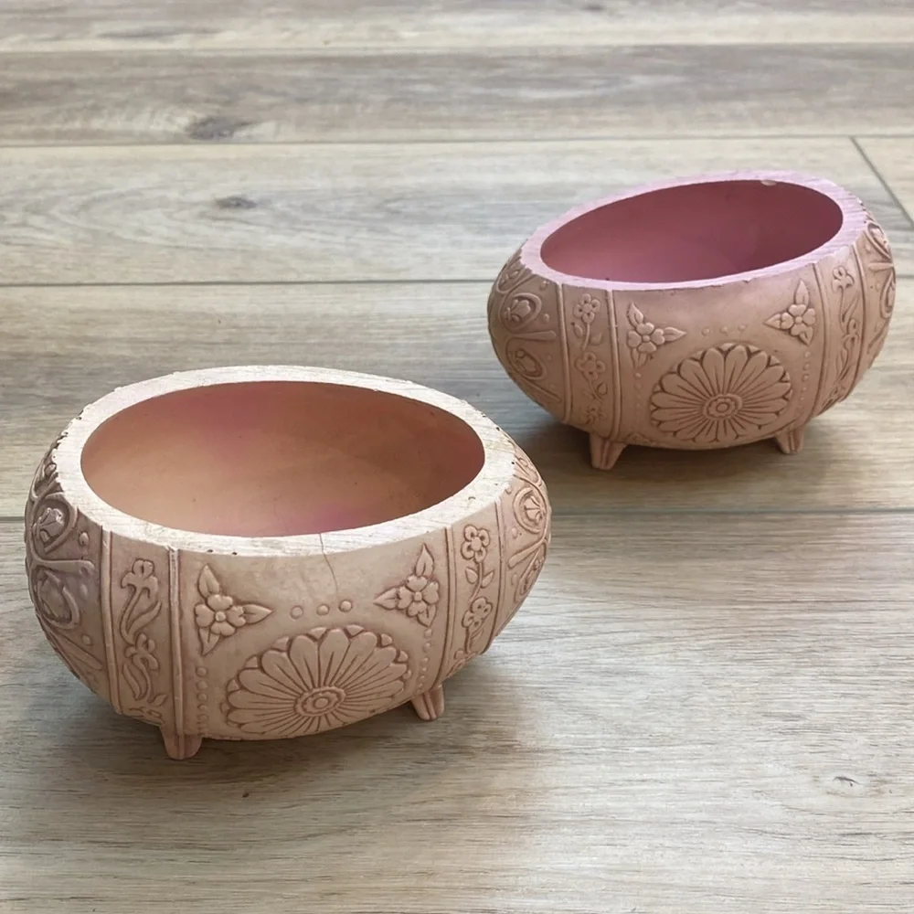 Vintage Easter‎ Egg Resin Planters Cache Pots